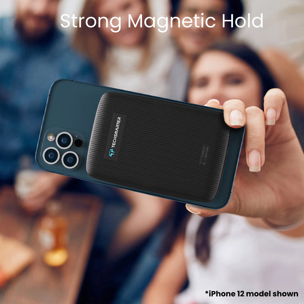 10,000mAh Magnetic Wireless Power Bank with 18W USB-C PD, Compatible with iPhone 14, 13, and 12