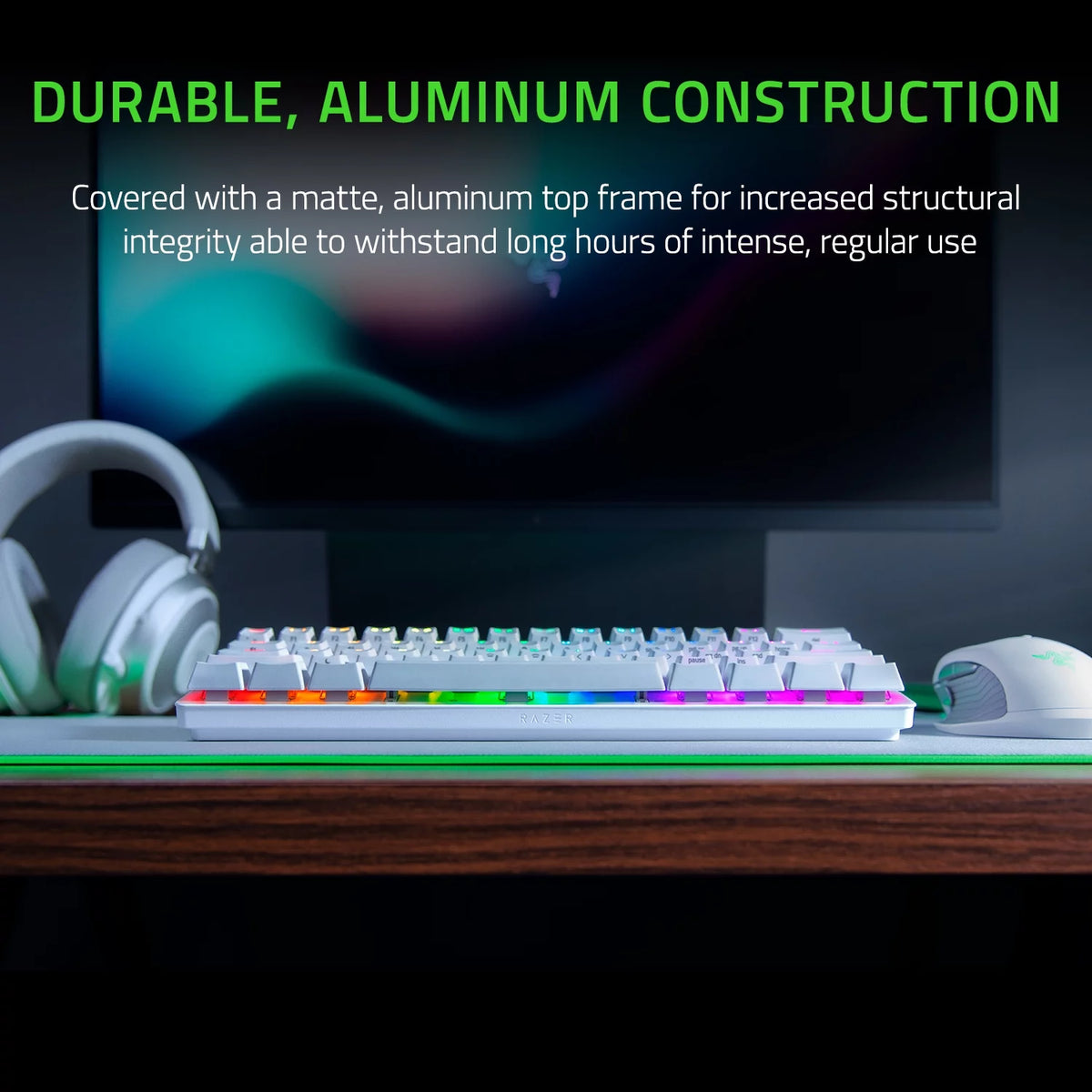 Huntsman Mini Special Edition 60% Linear Optical Gaming Keyboard - Black/White