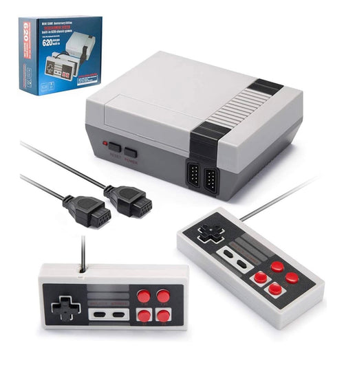 Classic Retro Game Console - Mini Video Game Console with 620 Built-in Games and 2 Controllers