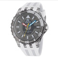 Invicta Subaqua Men's Quartz 100m Gray Dial White Silicone Strap 52mm