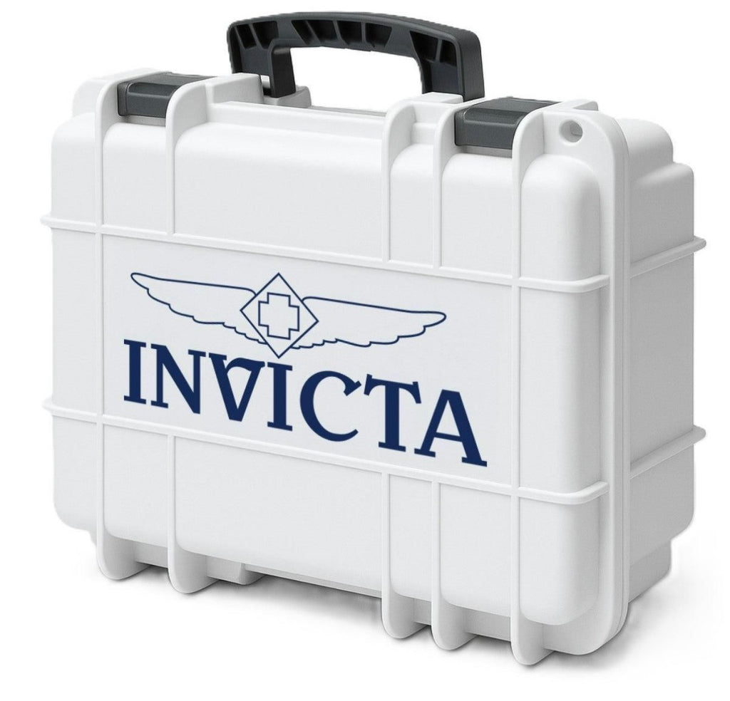 Invicta 8-Slot
Dive Impact Watch Case, White, Navy | Dekstylez