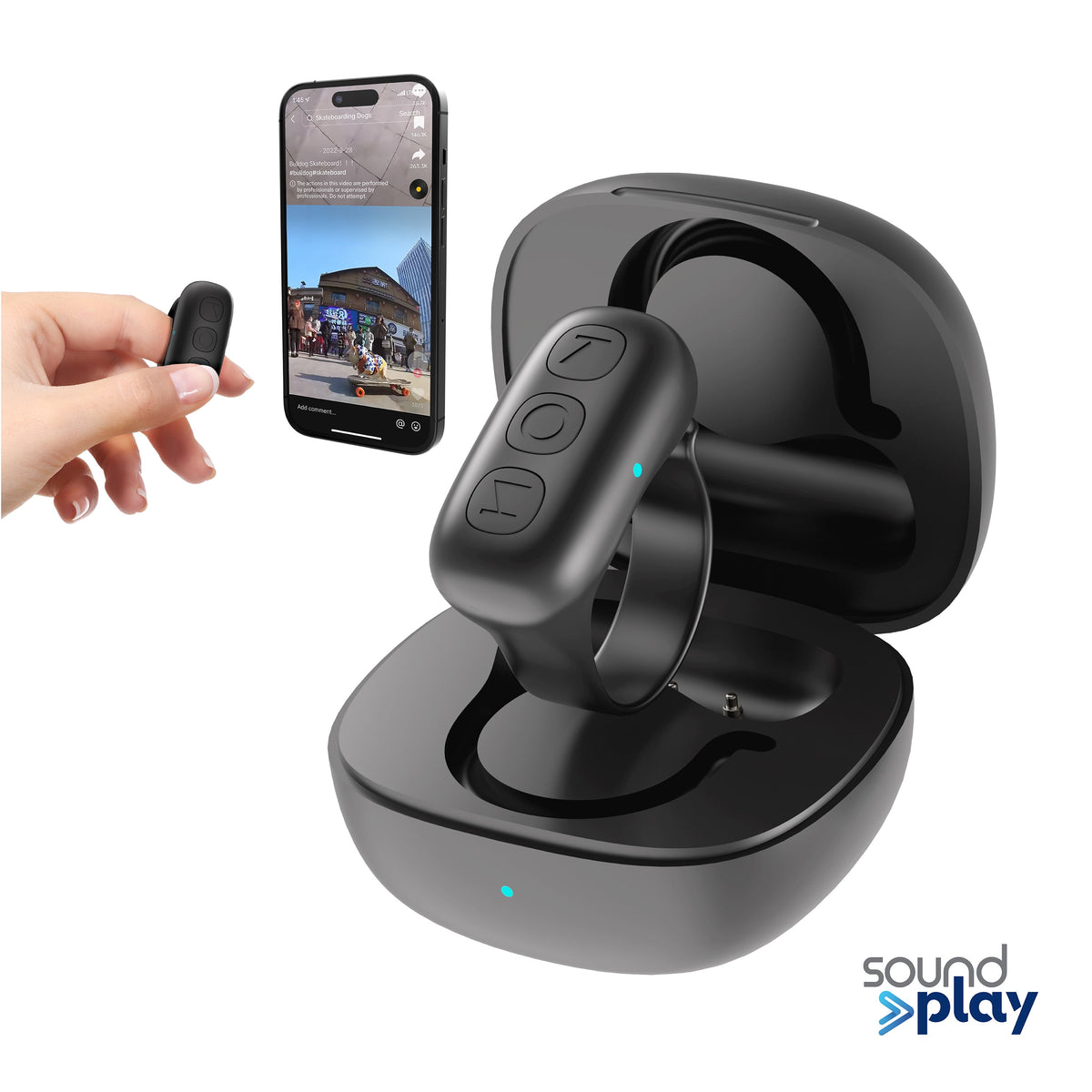 Bluetooth Smart Remote Ring for TikTok Scrolling