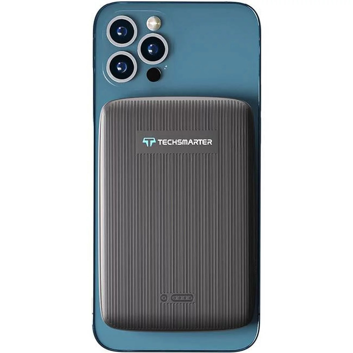 10,000mAh Magnetic Wireless Power Bank with 18W USB-C PD, Compatible with iPhone 14, 13, and 12