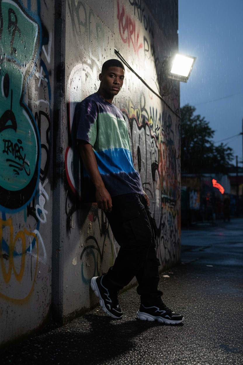 Streetwear Editorial Tie-Dye Tee