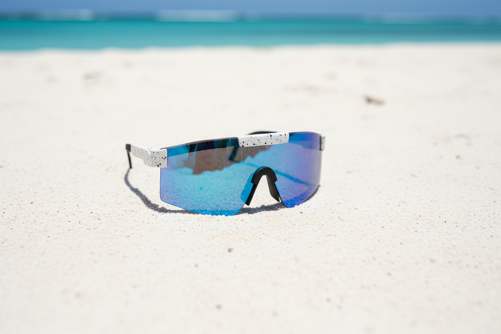 White Sport Sunglasses — Beach Outdoor